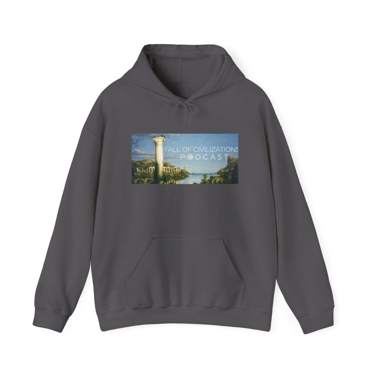 Lighthouse Coastal Scene Hoodie | Ocean Beacon Landscape Sweatshirt | Fall of Civilizations Podcast - alternate angle 3, merchandise