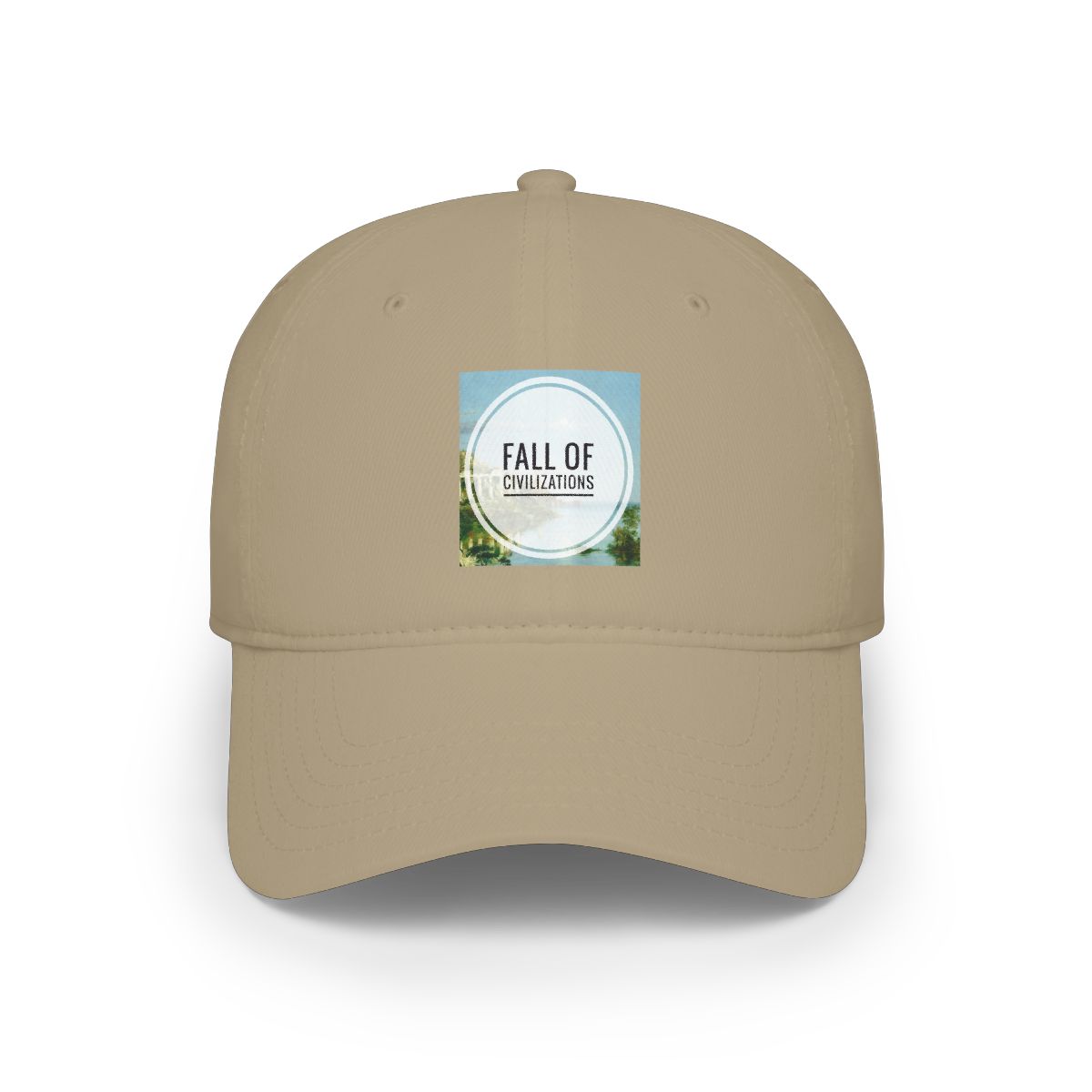 Fall of Civilizations patch logo Cap | Baseball Cap, Vintage Nature Graphic | Fall of Civilizations Podcast - alternate angle 3, merchandise
