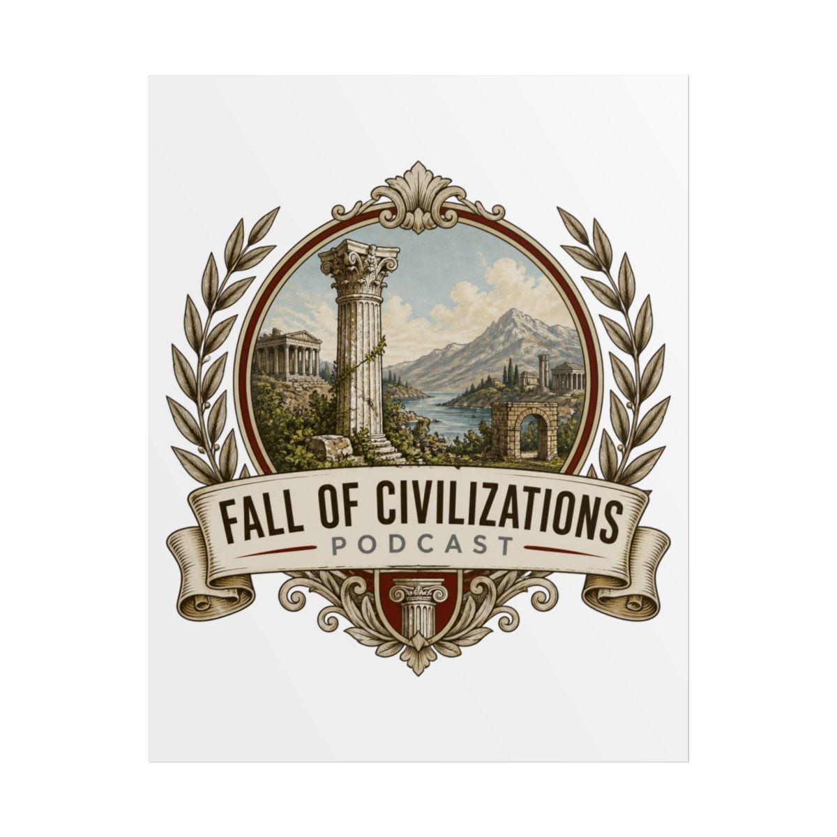 Fall of Civilizations "FALL OF CIVILIZATIONS PODCAST" Poster - alternate angle 1, merchandise