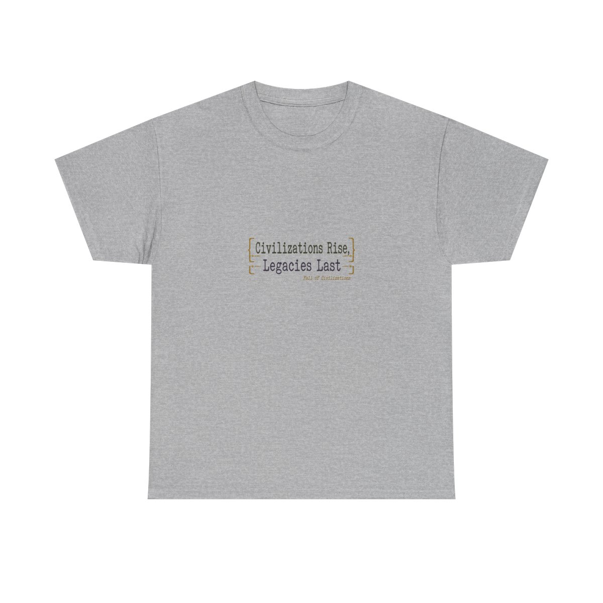 Fall of Civilizations "Civilizations Rise, Legacies Last" Unisex Tee - alternate angle 2, merchandise