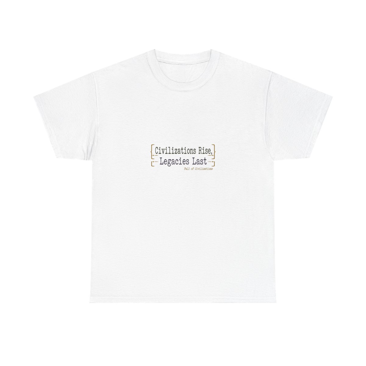 Fall of Civilizations "Civilizations Rise, Legacies Last" Unisex Tee - alternate angle 5, merchandise