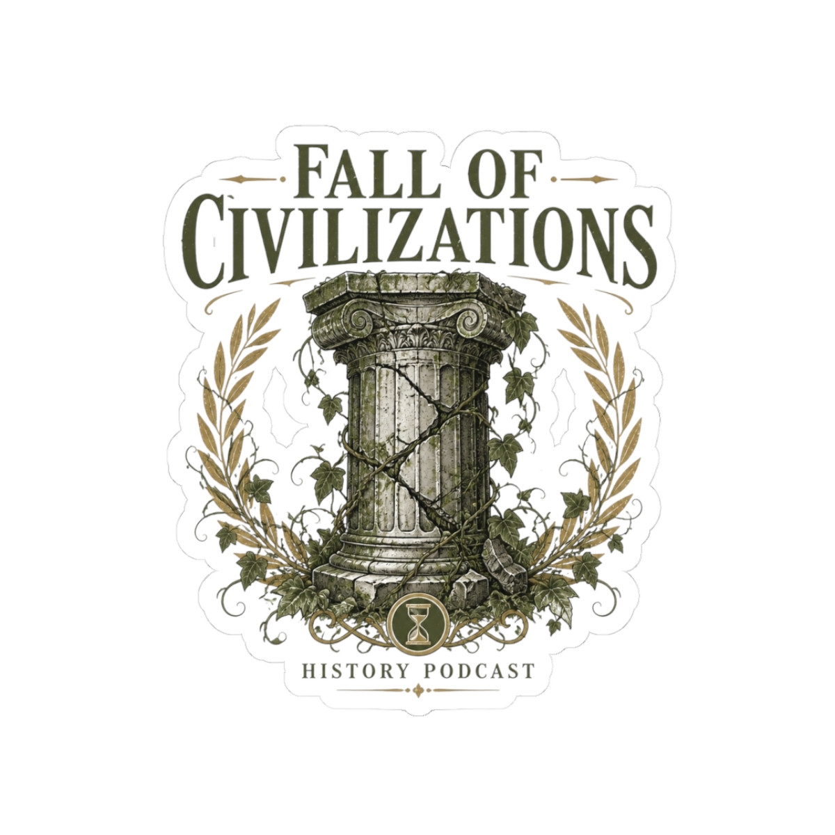 Fall of Civilizations "Fall of Civilizations" Sticker - alternate angle 1, merchandise