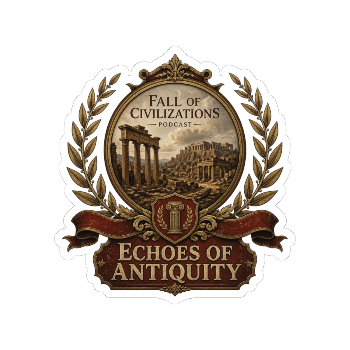 Fall of Civilizations "Echoes of Antiquity" Sticker